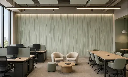 Sway Series — biophilic wall textures for focused work environments