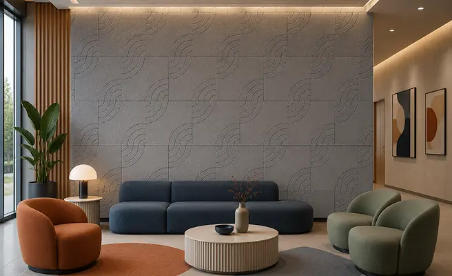 Modern Waiting Room — Groove Series Swirl